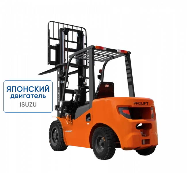 Дизельный погрузчик CPCD25-WS1K2 с японским двигателем, свободным подъемом и боковым смещением вил HV Market