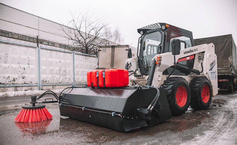 Щетка дорожная коммунальная Impulse SP1850BSL с бункером, системой орошения и бордюрной щеткой HV Market
