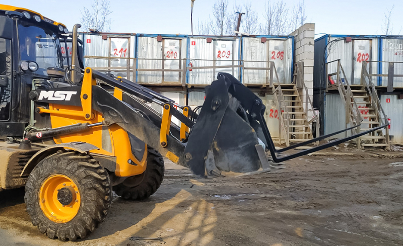 Вилы откидные паллетные Impulse PF2000 на ковш MST 542/544 HV Market