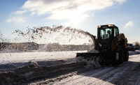 Шнекороторный снегоочиститель Impulse SR2100 на мини-погрузчик JCB HV Market