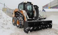 Шнекороторный снегоочиститель Impulse SR2100 на мини-погрузчик JCB HV Market