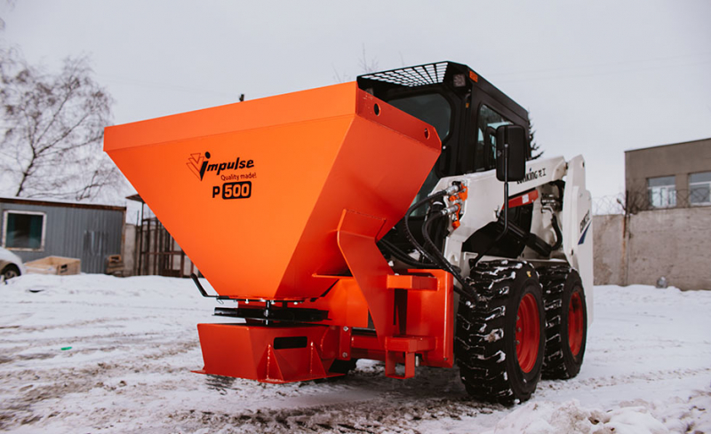 Пескоразбрасыватель для мини-погрузчиков Impulse P500 HV Market