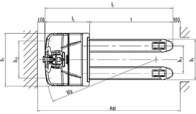 Самоходная тележка PT20I Intial Lifting (Свинц-кислот., 210 Ач) HV Market