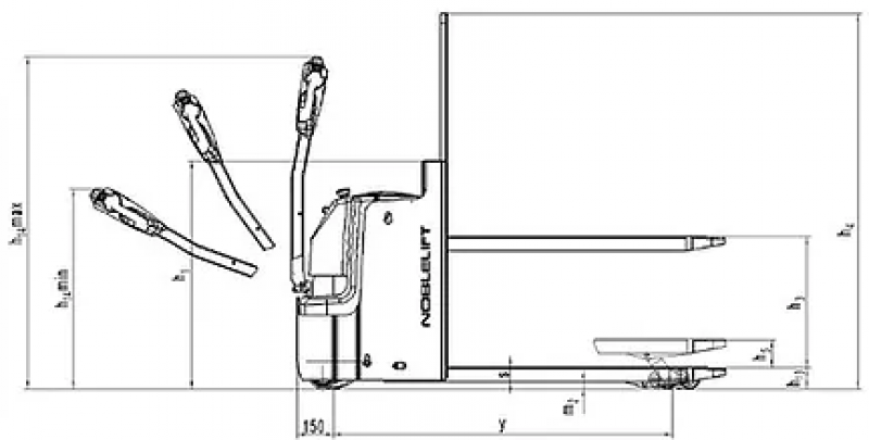 Самоходная тележка PT20I Intial Lifting (Свинц-кислот., 210 Ач) HV Market