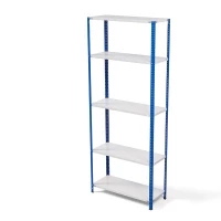 Стеллаж металлический ТС Лайт, синие стойки, 2500x1000x300 мм. Полки: 5 шт. металл (ТС 220100305с) HV Market