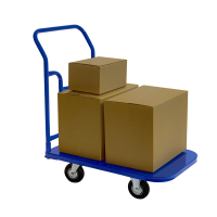 Тележка платформенная ТПТ (г/п 400 кг, 900x600 мм, колеса черная резина 160 мм) HV Market