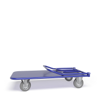 Тележка платформенная со складной ручкой ТПСР 3 М (600х1000) г/п 400 кг.160 серая резина HV Market