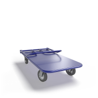 Тележка платформенная со складной ручкой ТПСР 3 М (600х1000) г/п 400 кг.160 серая резина HV Market