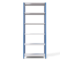 Стеллаж металлический ТС Лайт, синие стойки, 2200x1000x300 мм. Полки: 6 шт. металл (ТС 220100306с) HV Market