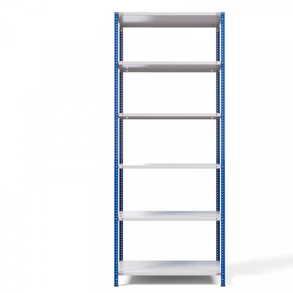 Стеллаж металлический ТС Лайт, синие стойки, 2200x1000x300 мм. Полки: 6 шт. металл (ТС 220100306с) HV Market