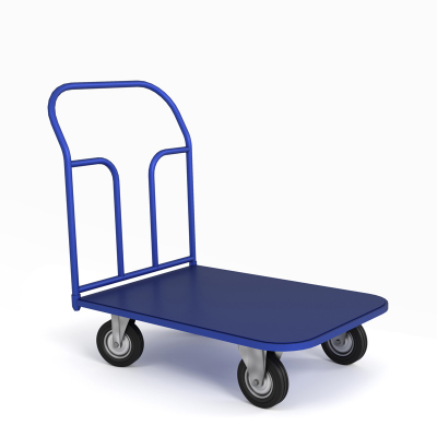 Тележка платформенная ТП 9 (500x1000) г/п 450 кг.160 черная резина HV Market