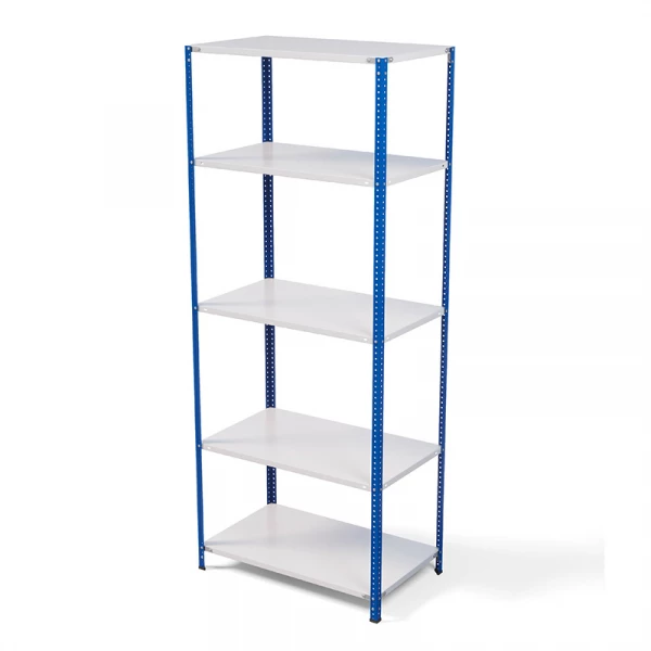 Стеллаж металлический ТС Лайт, синие стойки, 2500x1000x500 мм. Полки: 5 шт. металл (ТС 220100505с) HV Market