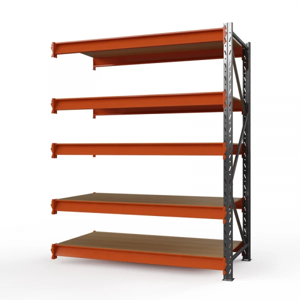 Секция приставная стеллажа металлического ОПТИМА, 3500х1530х785 мм. Полки: 5 шт. фанера HV Market