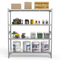 Стеллаж грузовой СГ Ультра (2500х1800х500) 4 яруса, цинк HV Market