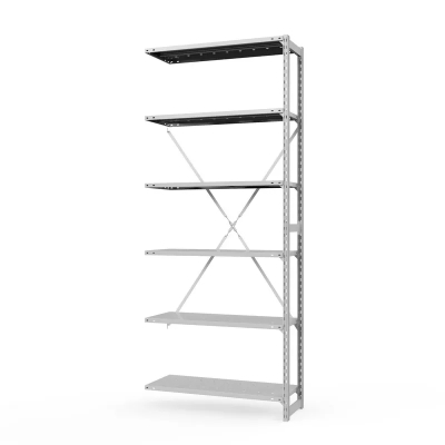 Приставная секция ТСУ Стеллаж (2200х1060х300) 6 полок HV Market