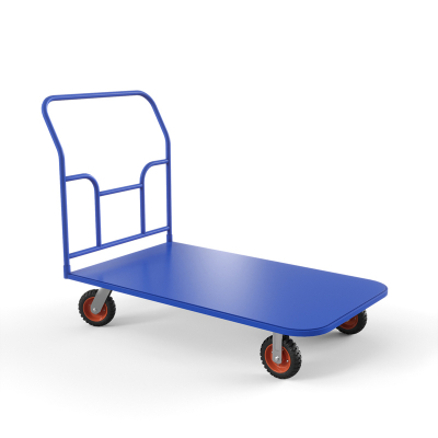 Тележка платформенная ТПТ 600х1000 (г/п 500 кг.) 160 литая протекторная резина HV Market