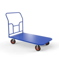 Тележка платформенная ТПТ 600х1000 (г/п 500 кг.) 160 литая протекторная резина HV Market