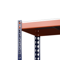 Стеллаж Профи Т (2000/1845/655), 4 яруса металл оц., с усилителем HV Market