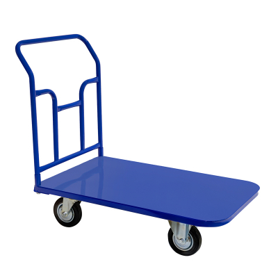 Тележка платформенная ТПТ 600х1000 (г/п 400 кг.) 160 черная резина HV Market