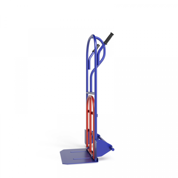 Тележка грузовая двухколесная с откидной полкой КГ 250 П г/п 250 кг. без колес HV Market