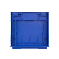 Пластиковый контейнер KLT 4280 универсальный синий, стенки сплошные, дно с отверстиями,  396х297х280 мм HV Market