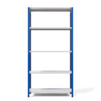 Стеллаж металлический ТС Лайт, синие стойки, 2000x1000x400 мм. Полки: 5 шт. металл (ТС 200100405с) HV Market