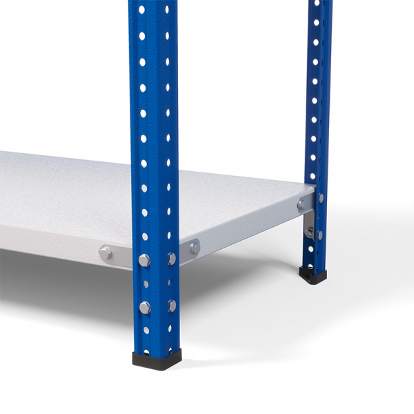 Стеллаж металлический ТС Лайт, синие стойки, 2000x1000x400 мм. Полки: 5 шт. металл (ТС 200100405с) HV Market