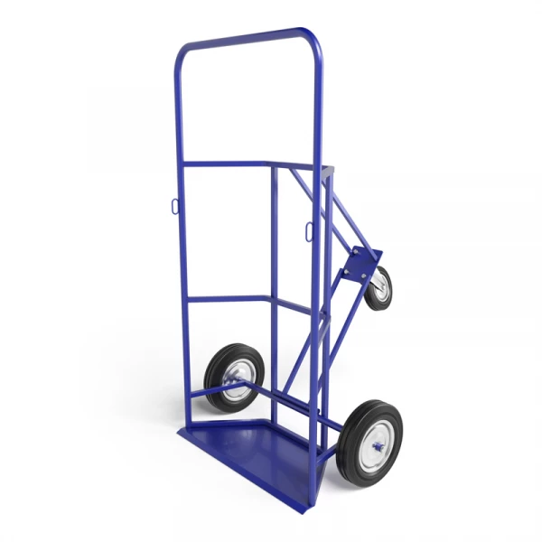 Тележка для перевозки двух газовых баллонов КП 2 г/п 220 кг. колеса литые 250 мм. HV Market
