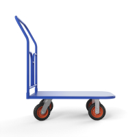 Тележка платформенная ТПТ (г/п 500 кг, 800x500 мм, колеса литая протекторная резина 160 мм) HV Market