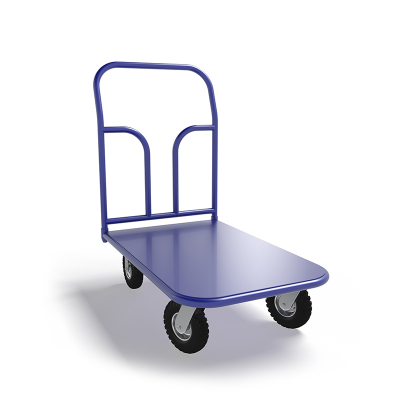 Тележка платформенная ТП 1 (500х800) г/п 300 кг. колеса пневматические 250 мм. HV Market