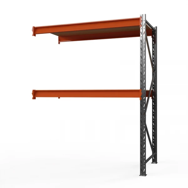 Секция приставная стеллажа металлического ОПТИМА, 2000х1250х785 мм. Полки: 2 шт. фанера HV Market