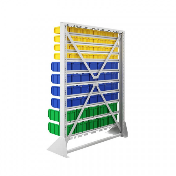 Стойка 1150х1500 односторонняя С1-04-04-02 (желтый/синий/зеленый) HV Market