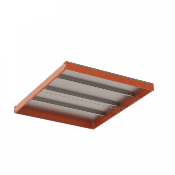 Ярус стеллажа Профи Т, металлический сплошной настил с усилением (1240Х1005 мм) HV Market