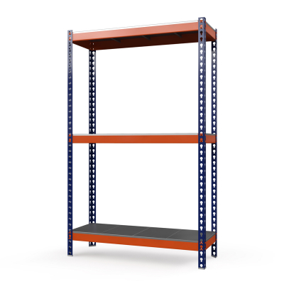 Стеллаж Профи Т (2000/1240/455), 3 яруса металл оц., с усилителем HV Market
