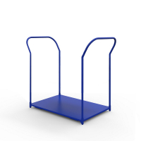 Тележка платформенная с двумя ручками ТЯ 4 основание (600х1200) 200 черная резина HV Market