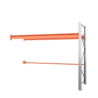 Секция приставная стеллажа металлического паллетного 2000х2700х1100 мм. Ярусы: пол+1 HV Market