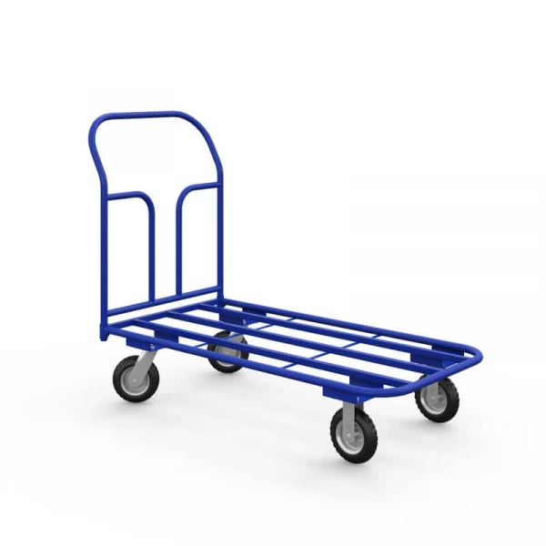 Тележка платформенная каркасная ТК 2 (600х900) г/п 550 кг.200 черная резина HV Market