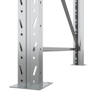 Стеллаж металлический паллетный 2500х2700х1100 мм (70.1.5). Ярусы: пол+2 HV Market