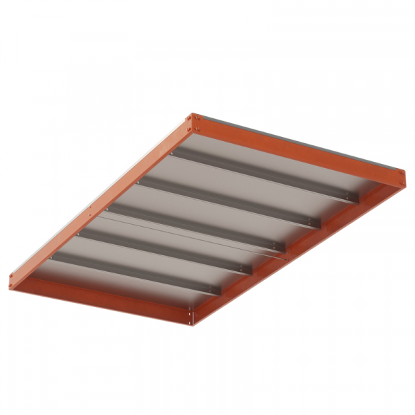 Ярус стеллажа Профи Т, металлический сплошной настил с усилением (1845х1005 мм) HV Market