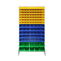 Стойка 1150х2000 односторонняя В1-07-05-02  (желтый/синий/зеленый) HV Market