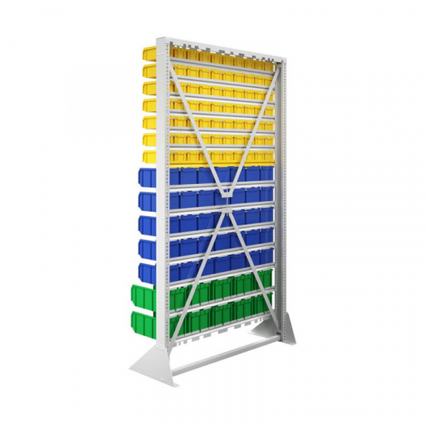 Стойка 1150х2000 односторонняя В1-07-05-02  (желтый/синий/зеленый) HV Market