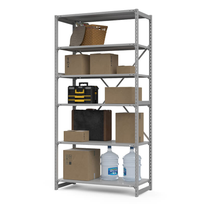 Приставная секция ТСУ Стеллаж (2500х1060х300) 6 полок HV Market