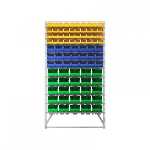 Стойка 1150х2000 односторонняя В1-04-03-05  (желтый/синий/зеленый) HV Market