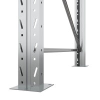 Секция приставная стеллажа металлического паллетного 3500х1800х1100 мм (85.1.5). Ярусы: пол+2 HV Market