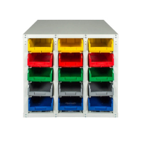 Стеллаж с направляющими мобильный двусторонний V3-30 ячеек (150И), г/п 400кг HV Market