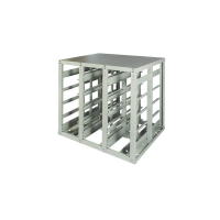 Стеллаж с направляющими мобильный двусторонний V3-30 ячеек (150И), г/п 400кг HV Market