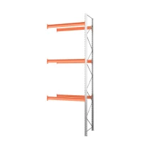 Секция приставная стеллажа металлического паллетного 5000х1800х1100 мм. Ярусы: пол+3 HV Market