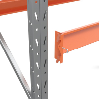 Секция приставная стеллажа металлического паллетного 3500х1800х1100 мм (70.1.5). Ярусы: пол+2 HV Market