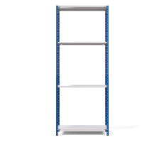 Стеллаж металлический ТС Лайт, синие стойки, 2500x1000x400 мм. Полки: 4 шт. металл (ТС 220100404с) HV Market