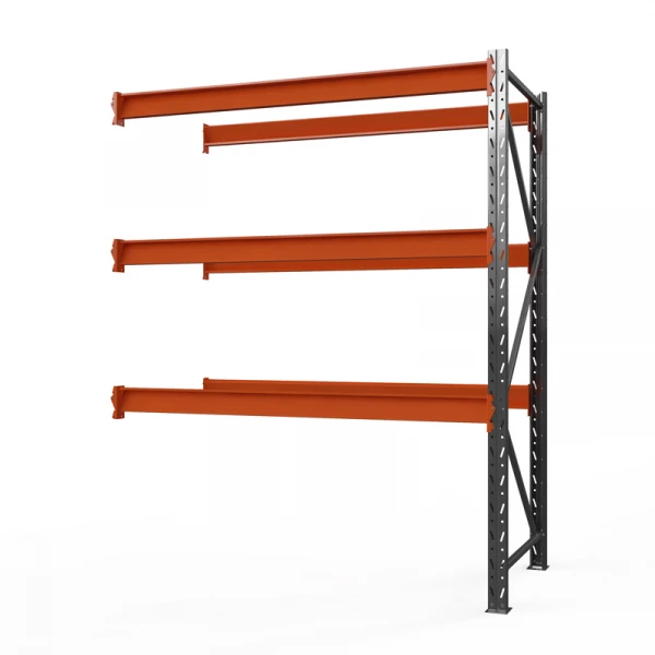 Секция приставная стеллажа металлического ОПТИМА, 2500х2500х785 мм. Полки: 3 шт. без настила HV Market